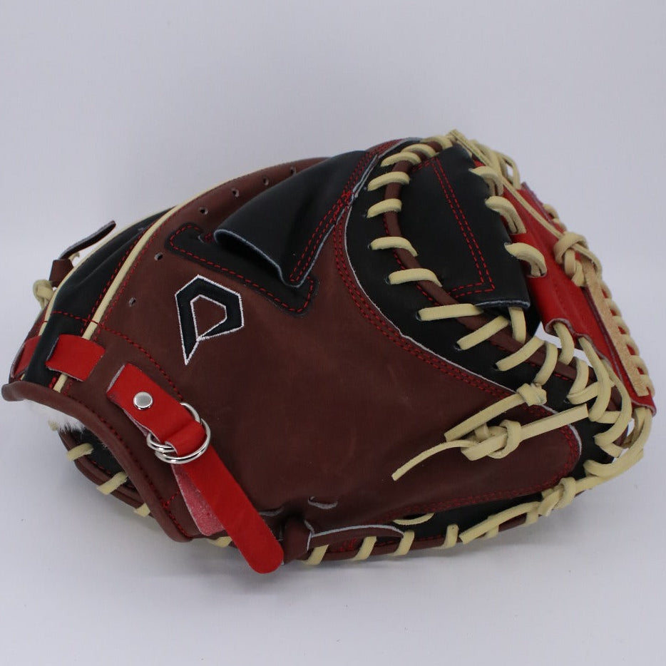 Brown/Red Closed Back Catchers Mitt