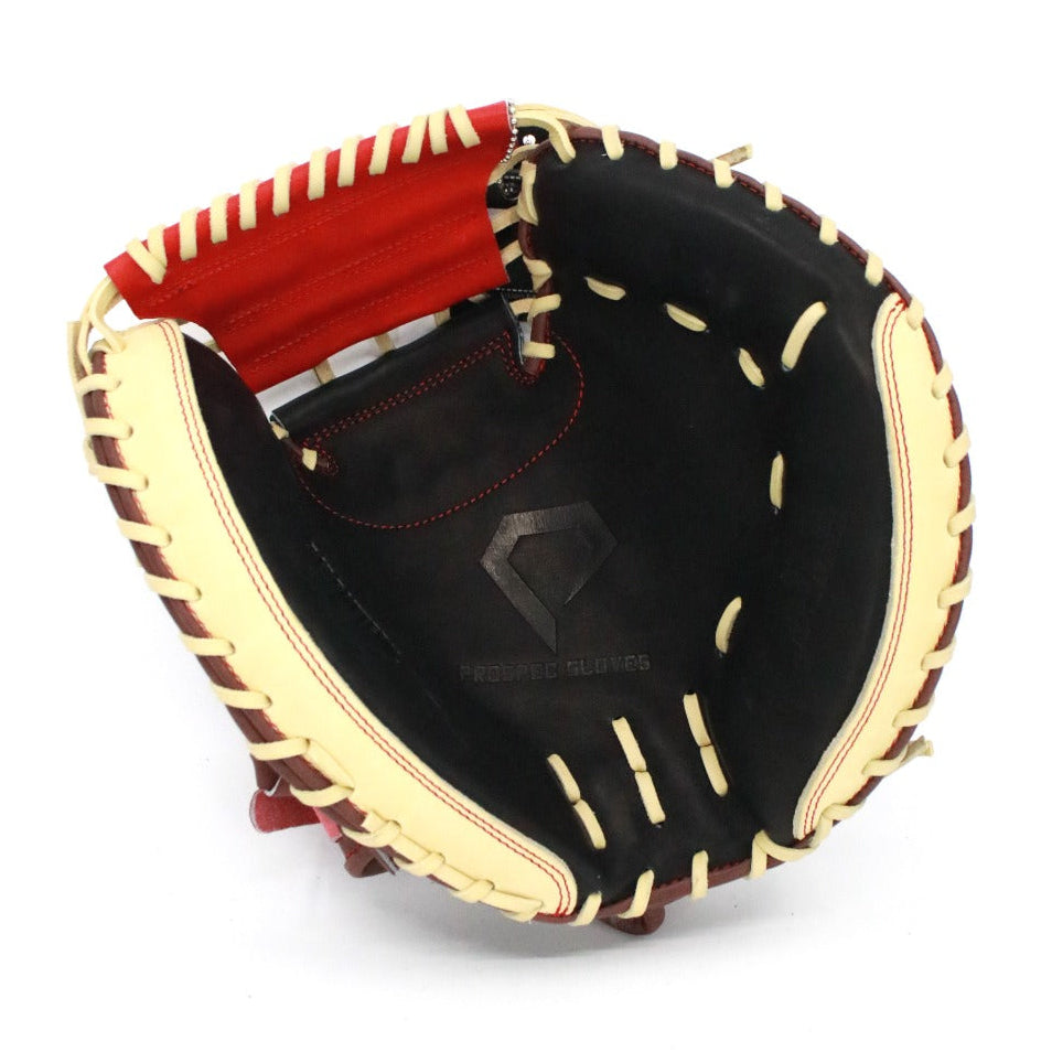 Brown/Red Closed Back Catchers Mitt