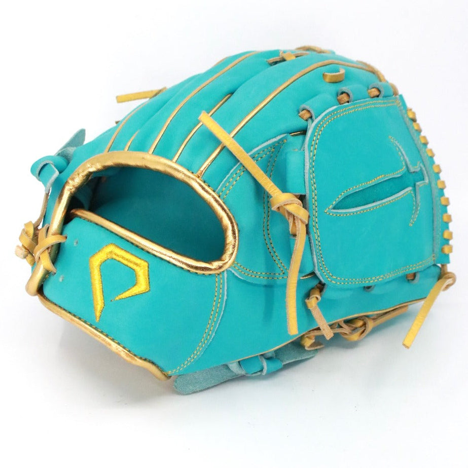 Teal/Gold Sword Pitcher Glove