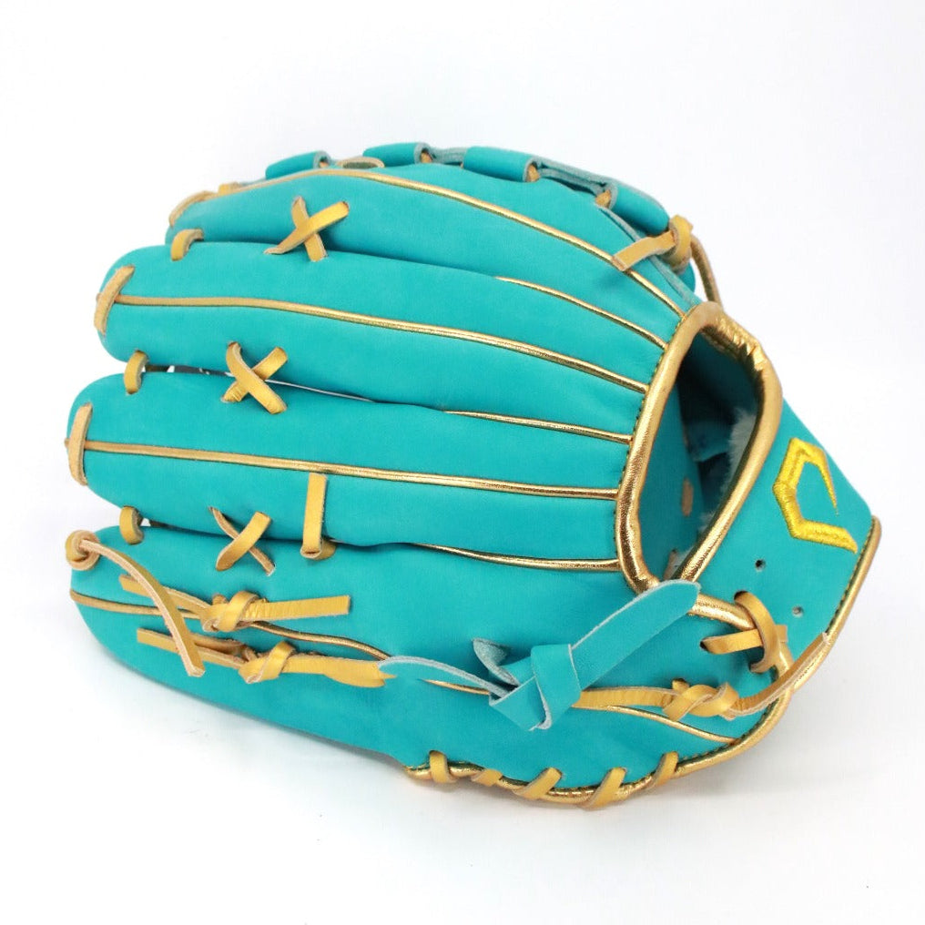 Teal/Gold Sword Pitcher Glove