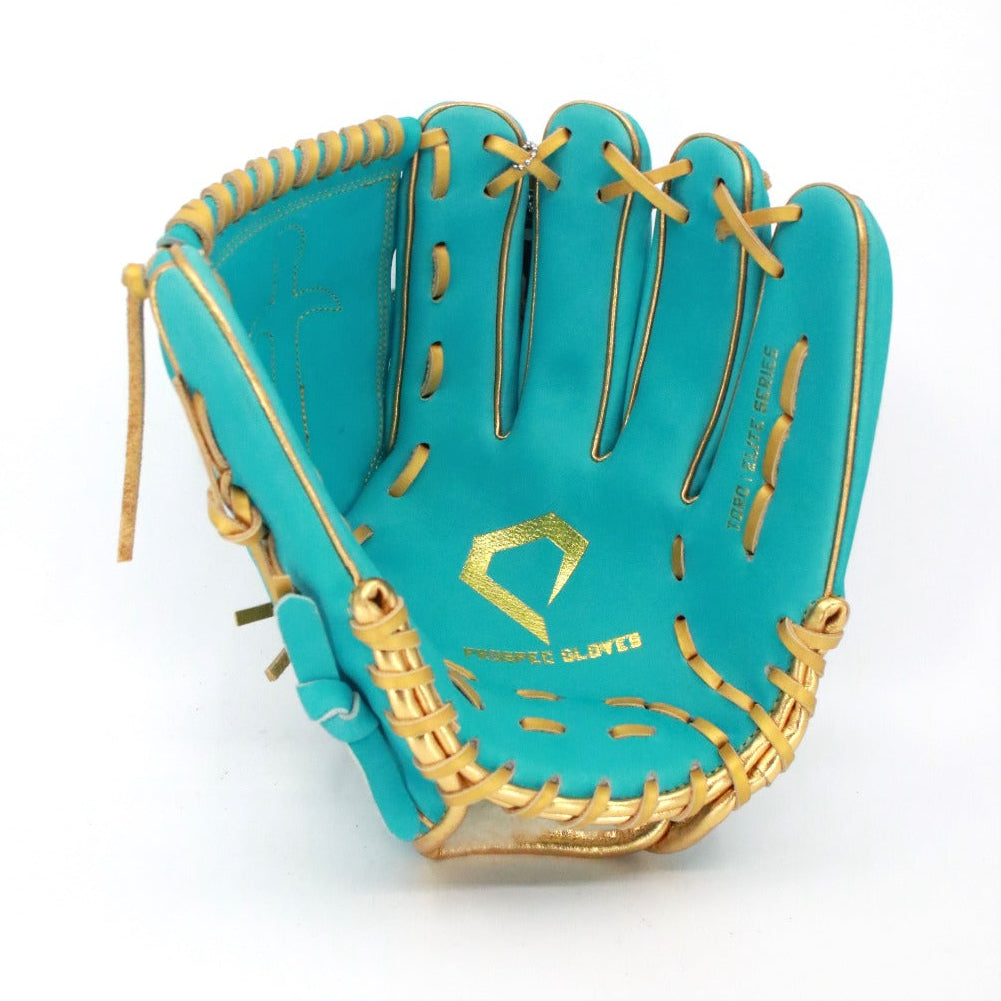 Teal/Gold Sword Pitcher Glove